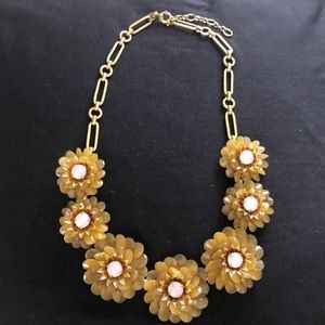 J. Crew Beaded Flower Necklace